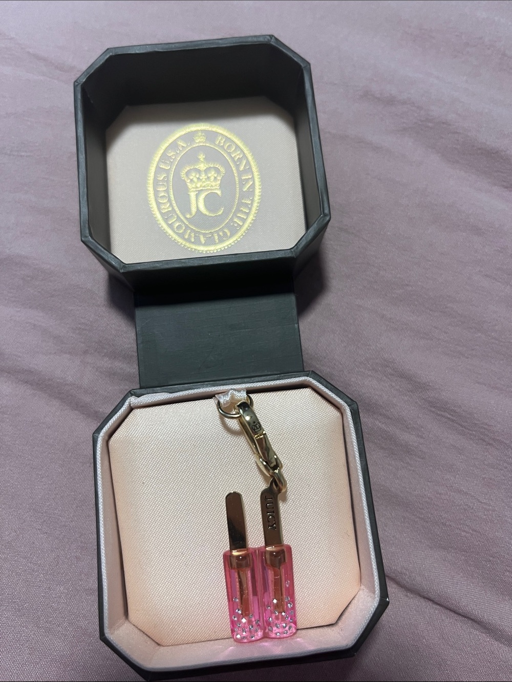 Juicy Couture Pink Double Popsicle Charm